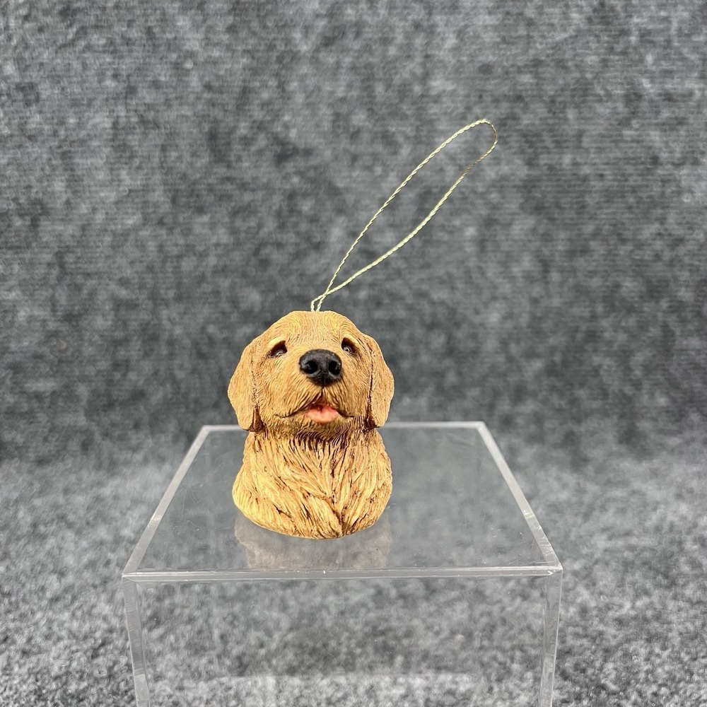 Sandicast Golden Retriever Dog 2" Resin Ornament 1996 USA